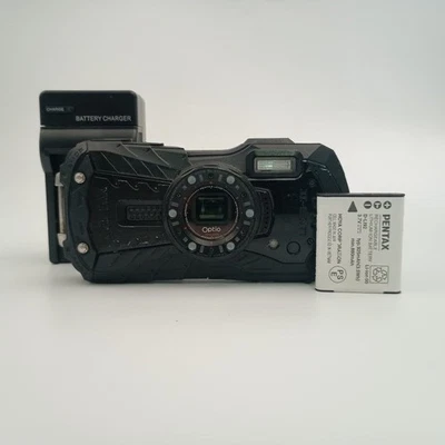Pentax Optio WG-2 Negro Impermeable Resistente Compacto Cámara Japón Probado - Imagen 1 de 4