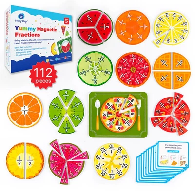 Simply Magic, Yummy Magnetic Fractions Classroom Math Manipulatives - Image 1 of 4
