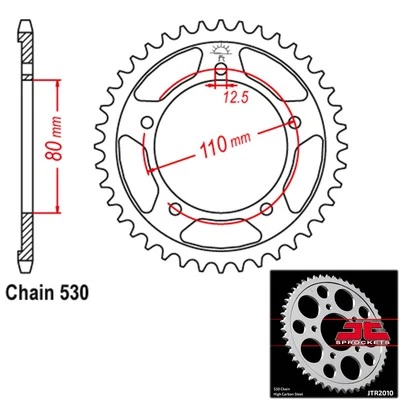 JTR2010.42 1997-1997 Triumph 1200 Daytona JT SPROCKET 42 TOOTH - Image 1 of 2