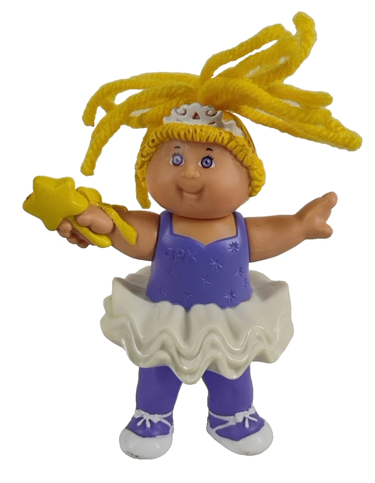 Figura de 3" de ballet vintage CPK 1992 Cabbage Patch Kids Cake Topper Foto 1 de 4