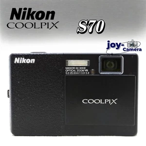 Nikon COOLPIX S70 12.1MP 5x Optical CCD Vintage Digital Camera Black - Picture 1 of 13
