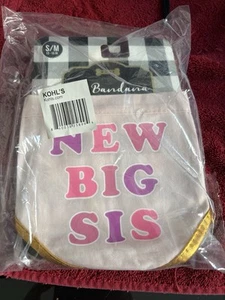NEW BIG SIS Dog Bandana Medium Big Sister PINK - Picture 1 of 5