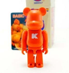 Medicom Be@rbrick 100% Series 7 Basic K Orange Art Toy S07 Bearbrick - Picture 1 of 2