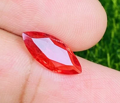 Preciosa piedra preciosa suelta Songea climatizada berilio zafiro naranja natural de 1,82 quilates Foto 1 de 3