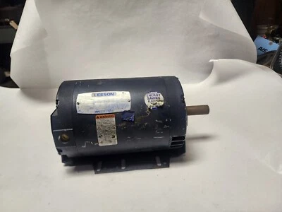 Leeson Cat No. 113926.00 3 HP  3 Ph. 3450 RPM 56HZ Fr. 7/8" shaft - Image 1 of 4