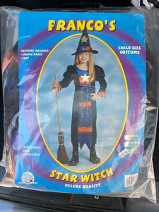 Girls Witch Costume WITH Hat (Star Witch), Size L (12-14), BRAND NEW - Picture 1 of 2