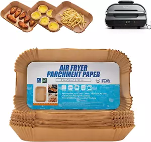 Air Fryer Liners for Ninja Foodi XL Smart FG551 6-In-1 Indoor Grill,100Pcs Recta - Picture 1 of 6