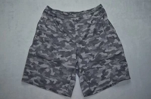 "Pantalones Cortos Lululemon Pace Breaker Camuflados Negros y Grises Forrados Entrepierna 9"" Para Hombres Talla L" - Imagen 1 de 11