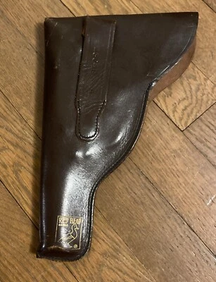 Vintage Red Head Brand Pistol Revolver Leather Case Belt Holster - Image 1 of 4