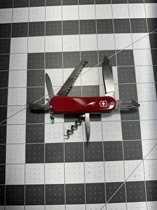 Victorinox Delemont EVO S13 Locking Blade Red Swiss Army Knife EXCELLENT 8111 - Picture 1 of 13