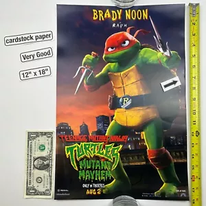Teenage Mutant Ninja Turtles Mutant Mayhem Raph Regal 12 x 18 Poster 2023 VG - Picture 1 of 5
