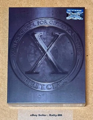 X-MEN : FIRST CLASS - BLUFANS EXCLUSIVE BLU RAY STEELBOOK - NEW & SEALED - Image 1 of 4