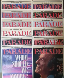 PARADE Magazines Lot Of 12 (1990-1995) - Picture 1 of 13
