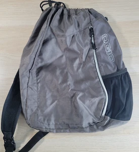 Ogio Sling Backpack Gray Lightweight Travel Carry On Drawstring Shoulder Bag - Picture 1 of 7