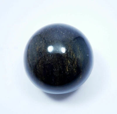 Natural Loose Gemstone Certified 51.45 mm Round Blue Aventurine Healing Ball - Image 1 of 4