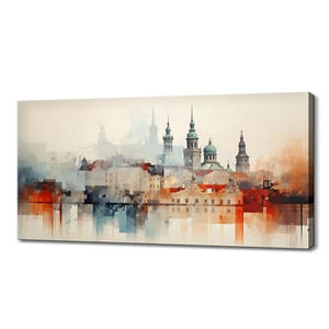 Vienna Città Austria tramonto skyline punti di riferimento tela stampa quadro decorazione arte da parete - Foto 1 di 9