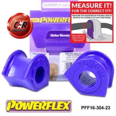 Powerflex Fr Arb À Chass Moyeu 23mm Pour Lancia Delta Gen1&2 Dedra PFF16-304-23 - Photo 1/4