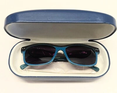 Cole Haan 135mm CH 625 Azul Marino Laminado Gafas de sol Mujer Foto 1 de 4