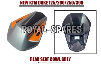 KTM DUKE 125/200/250/390 "CAPUCHA ASIENTO TRASERO FIBRA CARBONO GRIS" - Envío Express Foto 1 de 4