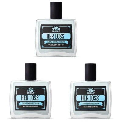 3 piezas Her Loss Cologne Science mejorado para hombres de larga duración 3,4 fl oz/100 ml nuevo Foto 1 de 4