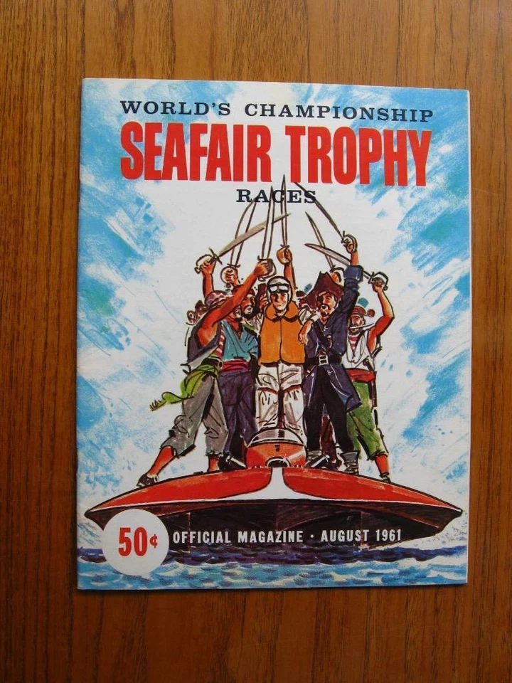 1961 Seafair Trophy Races magazine Seattle hydroplane Championship racing form - Image 1 of 1