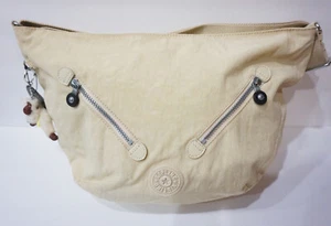 Bolso Hobo de Hombro Kipling Farrah Neón Crema HB3712 NUEVO CON ETIQUETAS - Imagen 1 de 7