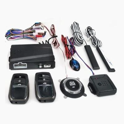  Keyless Entry Alarm System Car Engine Remote Starter Stop KitOne-button Start - Image 1 of 4
