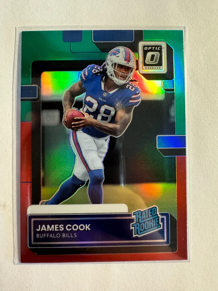 K175,440 - 2022 Donruss Optic RR Preview Red and Green #315 James Cook - Image 1 of 1
