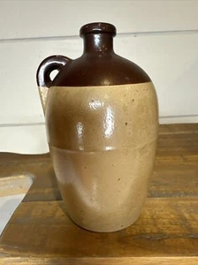 VINTAGE MINIATURE WHISKEY STONEWARE CROCK / JUG 4" - Picture 1 of 9