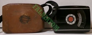 Medidor de exposición vintage General Electric tipo mascota PR-30 con estuche de cuero - Imagen 1 de 2