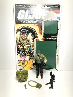 Tunnel Rat V1 con tarjeta completa 1987 G.I. Figura de acción vintage de Joe Hasbro Foto 1 de 4
