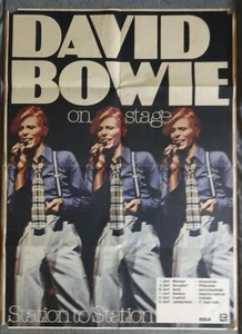 dAVID BOWIE STAGE STATION TO STATION GERMANY CONCERT DATES POSTER 1976 neocurio - Picture 1 of 11