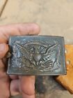 Original Post Civil War Era Model 1872 Army Eagle Sword Brass Belt Buckle Plate
