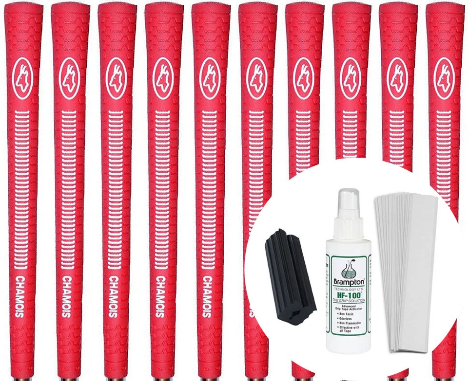 Empuñaduras de golf Avon Gamois Red Jumbo - Juego de 10 con kit de agarre - Nuevas Foto 1 de 1