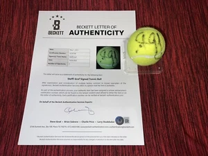 Steffi Graf Signed Wilson US Open Tennis Ball 5x US Open Winner Beckett LOA - Picture 1 of 4