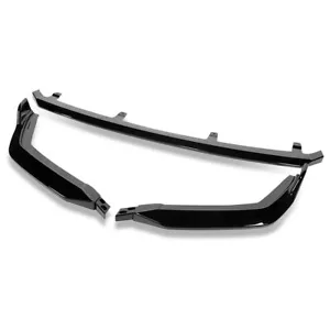 For 2021-2025 Lexus IS350 Gloss Black 3Pc Front Bumper Lip V-Style Spoiler - Picture 1 of 9