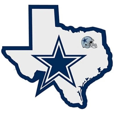 Виниловая наклейка Dallas Cowboys Home State форма NFL Football Texas 5 дюймов - Изображение 1 из 2