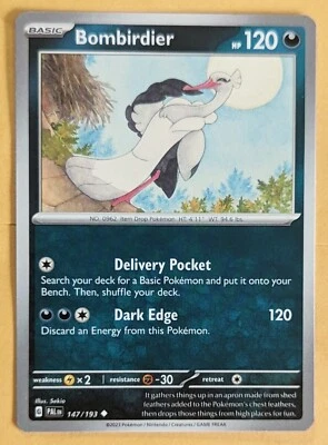 Scarlet & Violet TCG Pokemon Card Paldea Evolved 2023. Bombirdier 147/193 - Image 1 of 2