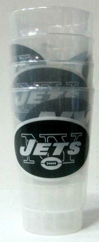 NFL New York Jets 16 Ounce Tumbler Set of 4 Cover