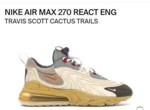 Nike Air Max 270 React ENG x Travis Scott Low Cactus Trails (Without Box) - Picture 1 of 5