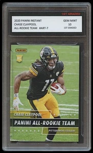 CHASE CLAYPOOL 2020 PANINI INSTANT ALL-ROOKIE TEAM 1ST GRADED 10 STEELERS CARD - Bild 1 von 1