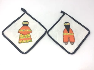 Un nuevo par de portavasos hechos a mano para parejas nativas americanas Trivet Appalachia Cherokee - Imagen 1 de 12