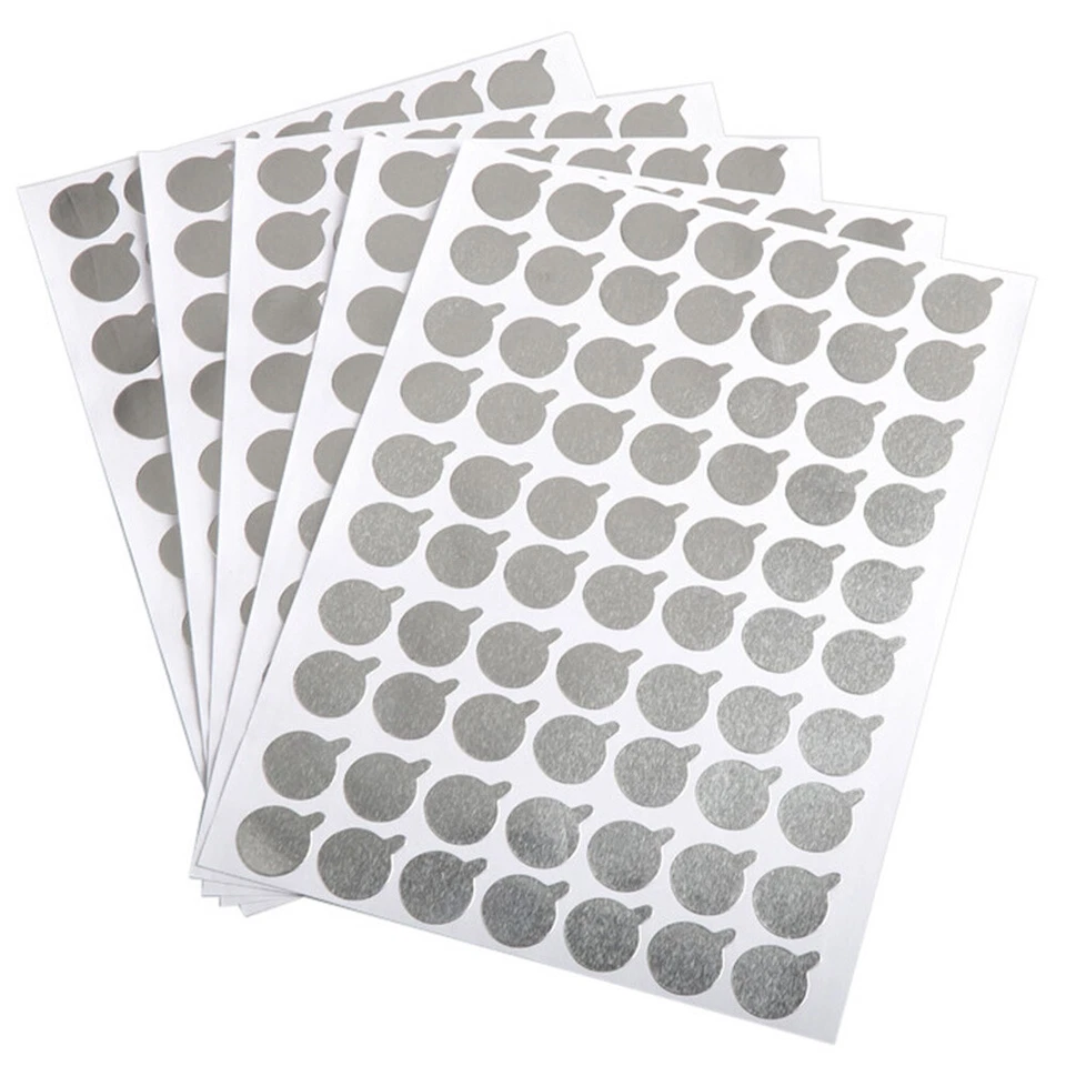 160Pcs 38mm Aluminum Foil Seal Stickers Labels Hose Tube Bottle Sealing Labels - Image 1 of 4