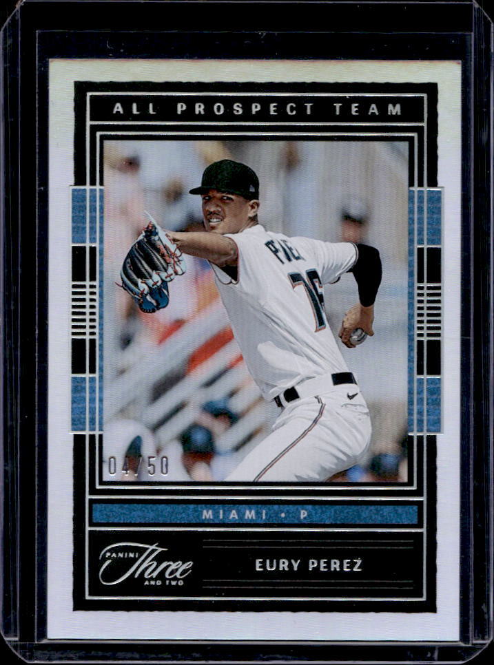 2023 Three and Two Eury Perez All Prospect Team Holo Silver #4/50 Marlins