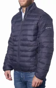 Chaqueta tampón alternativa de plumón AlpineSwiss Niko empaquetable ligera para hombre grande nueva con etiquetas - Imagen 1 de 7