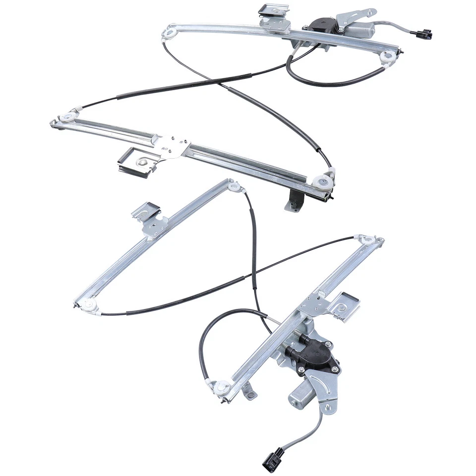 Set of 2 Rear Power Window Regulators For 2001-2006 Silverado / Sierra Crew Cab Foto 1 de 4