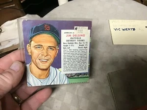 1952 Red Man Detroit Tigers GOOD Jim Delsing Look! - Picture 1 of 2