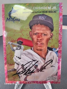 š„MINT 2023 Topps Chrome Platinum Jazz Chisholm 86/100 Toile Cream/Fuschiaš„ - Picture 1 of 7