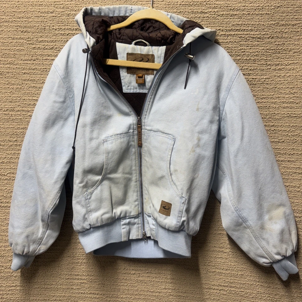 Chaqueta Roper Workwear para Mujer M Lona Cremallera Completa Con Capucha Western Ranch Abrigo de Granero LEER Foto 1 de 4