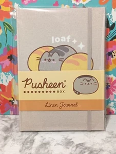 Pusheen Box Loaf Linen Journal Exclusive Spring 2024 Bread Fabric Note Book NEW - Picture 1 of 3
